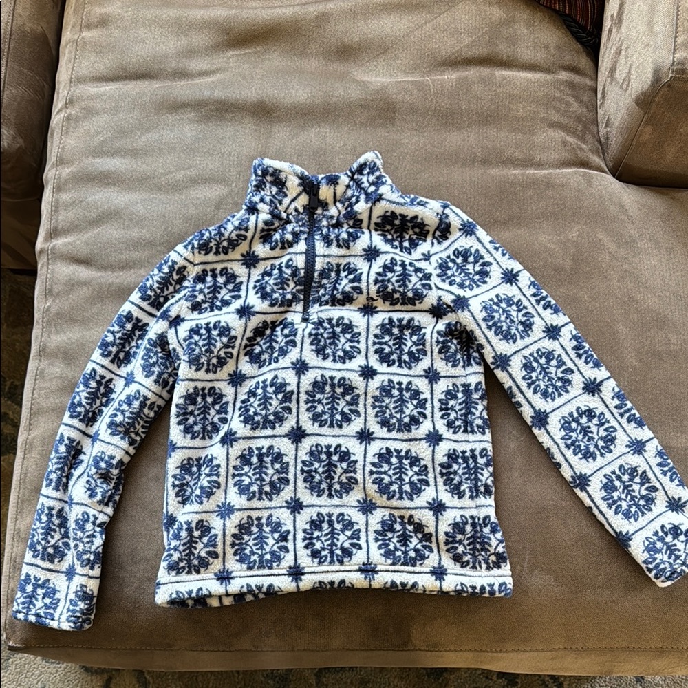 Vineyard Vines Blue and White Nordic Sweater